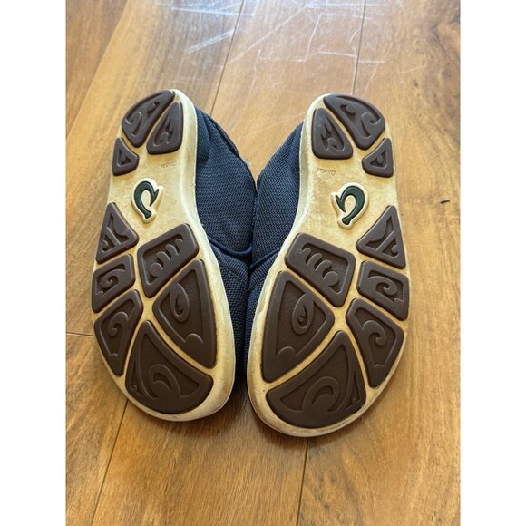 Olukai Nohea Mesh Mens Shoes Size 7 Casual Slip-On Comfort Loafers Black/Rubber - Picture 5 of 7